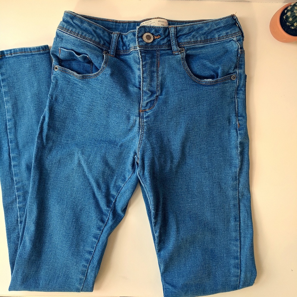 Zara Girls Blue Skinny Jeans